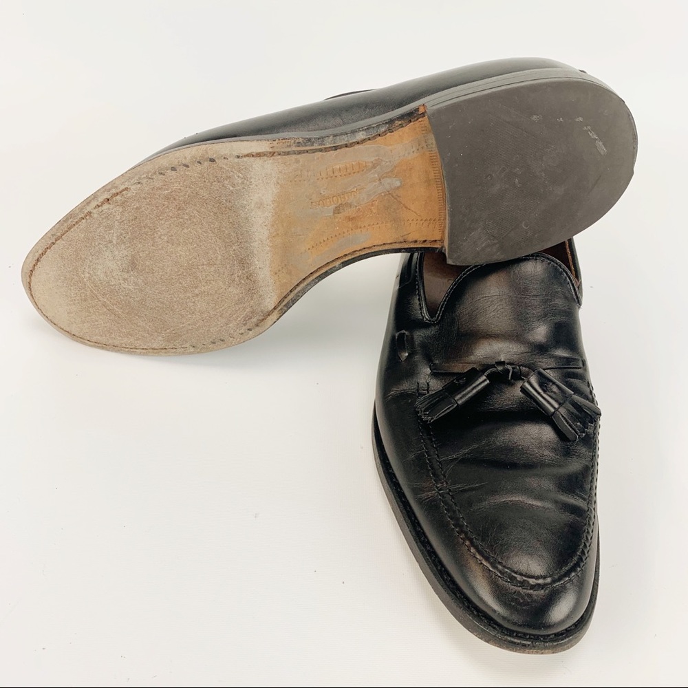 Allen Edmonds Black Slip On loafers with Tassels - Picture 4 of 6